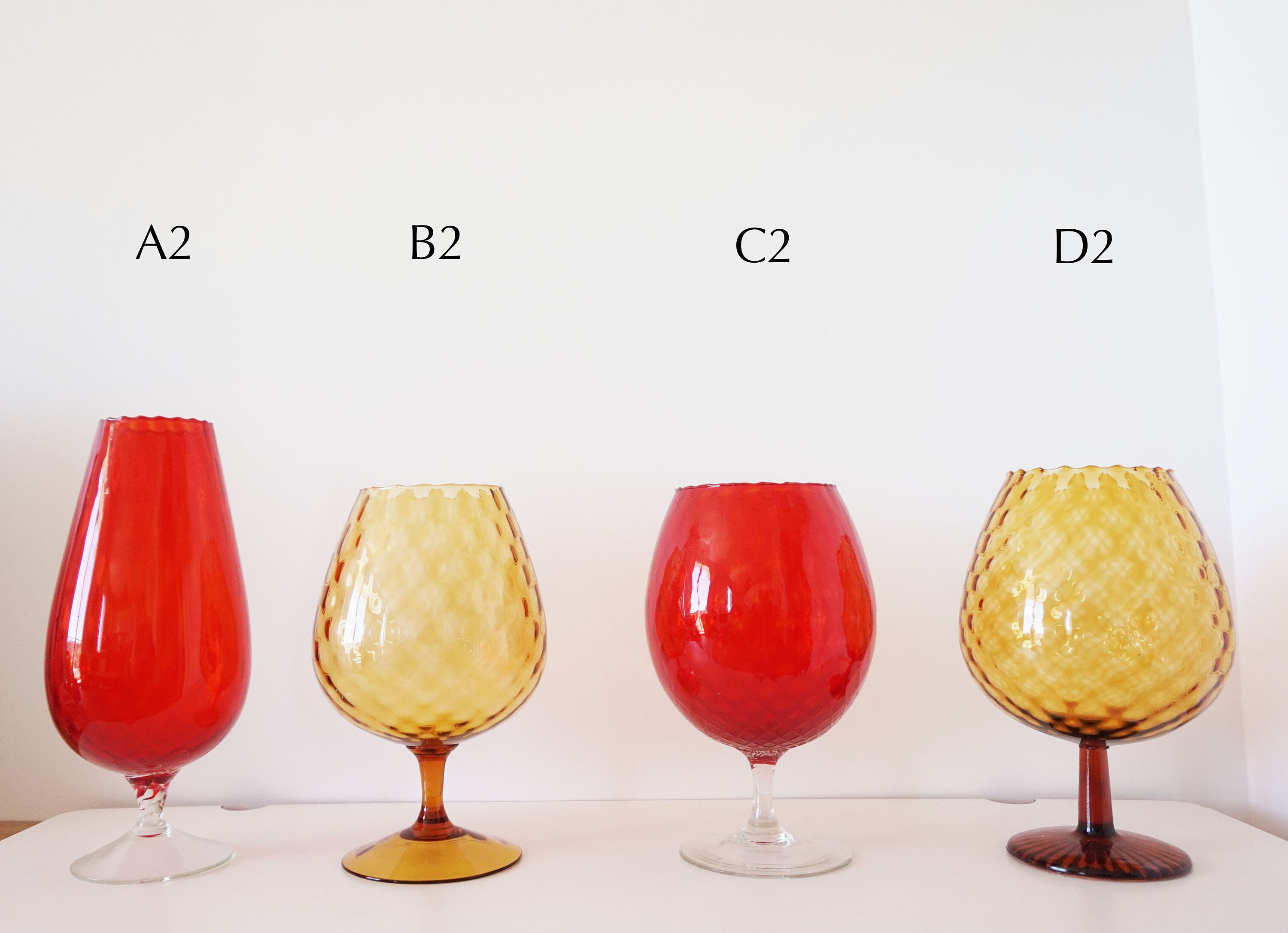 Vases - Verreries Italiennes Empoli Vintage 1950