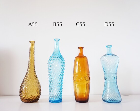 Empoli vintage Italian carafe bottle glassware