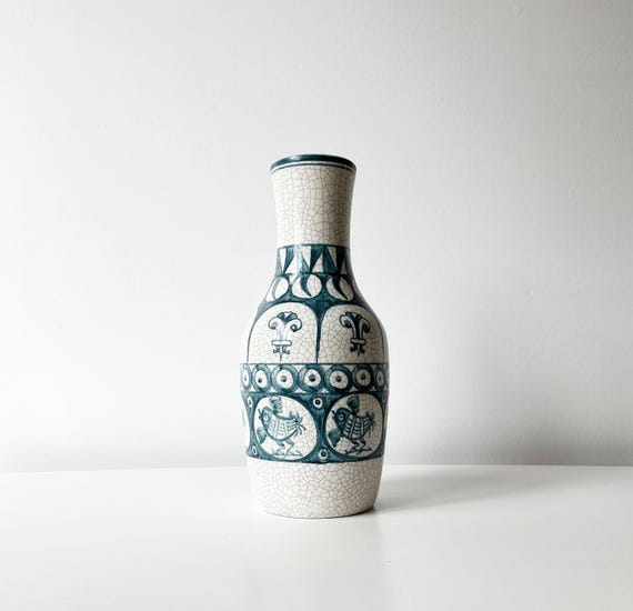 Crackle-glazed ceramic vase, 1960s