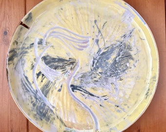 Ceramic Art - Decorative Porcelain Plate. Titled ‘Spirited’