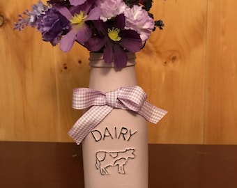 Purple Milk Bottle | Etsy