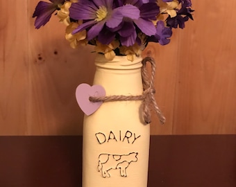 Milk Bottle Floral