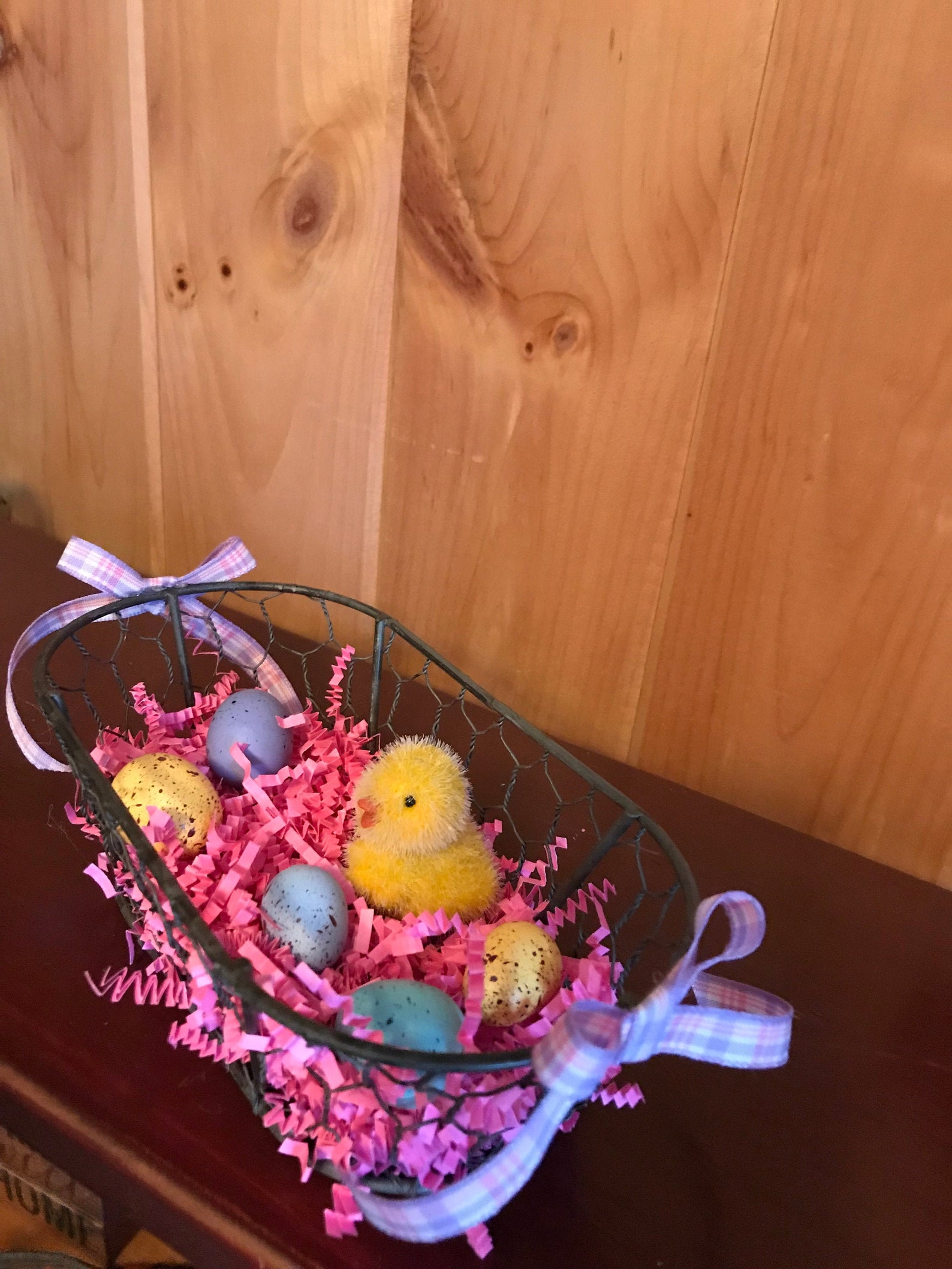 Easter Wire Basket Etsy