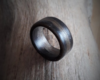 Custom Hand Made Wood Ring - Unisex Wood Rings - Handmade  Ring - Wodden Ring - Natural Jewelry - Unique Gift -  Couples Ring - Veneer Ring