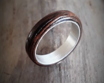 Hand Made Wood Ring - Unisex Ring - Gift for Him - Couples Ring - Gift for Boyfriend - Rustic Wedding Ring - Friendship Ring - wood ring
