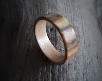 Apple Wood Ring - Handmade Custom Ring - Gift for Boyfriend - Gift for Her - Gift for Him - Engagement Ring- Wood Ring - Couples Ring
