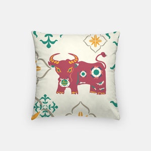 OX Chinese Horoscope Astrology Zodiac pillowcase | Birthday, Babyshower, Lunar new year|Rabbit, Snake, Goat, Dog, Tiger, Dragon, Pig,Rooster