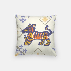 TIGER Chinese Horoscope Astrology Zodiac pillowcase | Birthday, Babyshower, Lunar new year|Rabbit, Pig, OX, Goat, Dog, Snake, Horse, Dragon