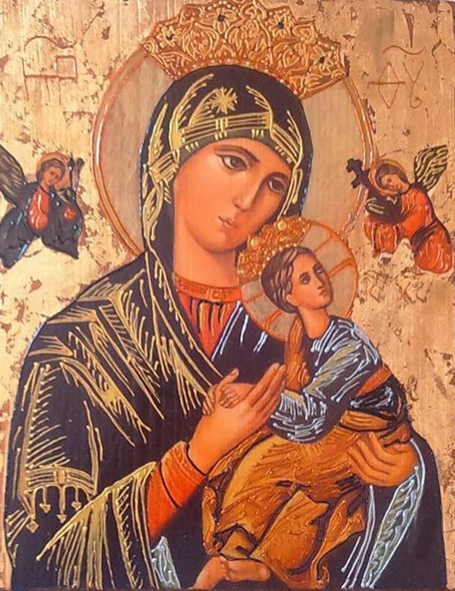 Икона на Св.Богородица с Младенеца - Etsy Canada
