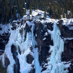 Bridal Veil Falls Power Plant And Waterfall Telluride Etsy