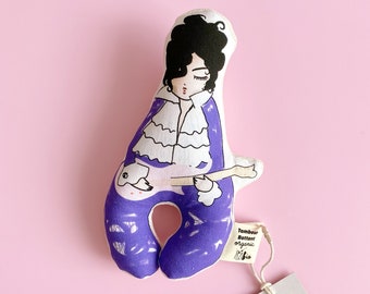 Baby rattle toy | Mr Purple rain | organic cotton GOTS certified
