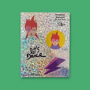 Ziggy, planche de stickers , autocollants holographiques, customisation, papeterie, cadeau petit prix