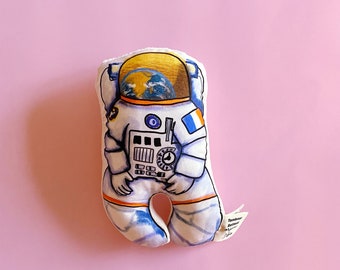 Baby rattle toy | cosmonaut | MISTER Tom Tom| organic cotton GOTS certified