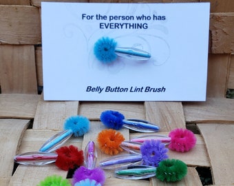 Belly button lint brush/gag gift/laughs/shower/favor