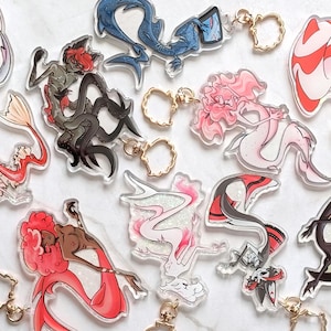 Hazbin Hotel Merfolk Keychains