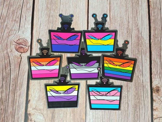 Hazbin Hotel Vox LGTV Pride stickers