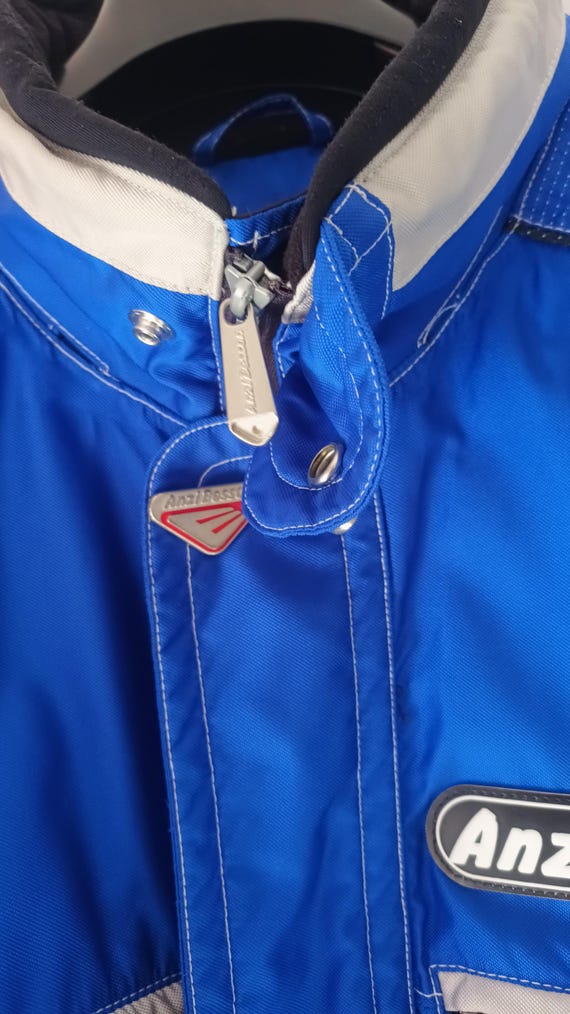 Anzi Besson Vintage Men Blue Ski Jacket Size L/54 Snow Ski Blue