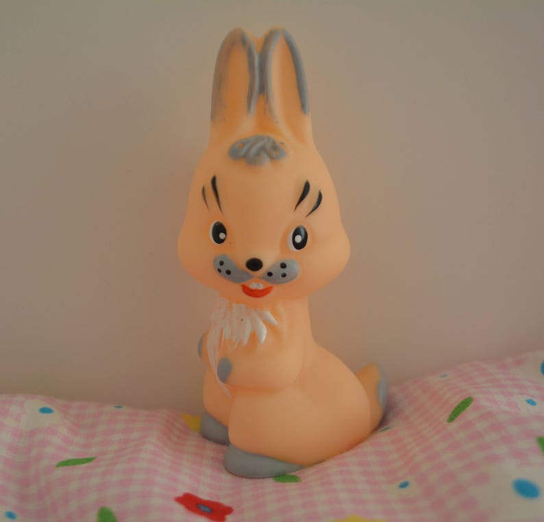 Soviet Collectible Rubber Toy Rabbit Hare Bunny from SSSR Etsy