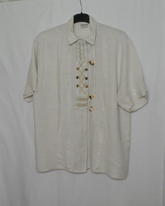 Vintage Hess Frackmann Women's Linen Dirndl Shirt… - image 3