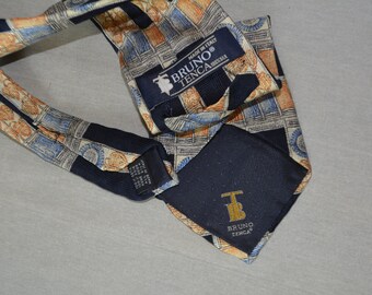 Frederick Thomas Designer Cravatta da Uomo - Viola Scuro & Blu
