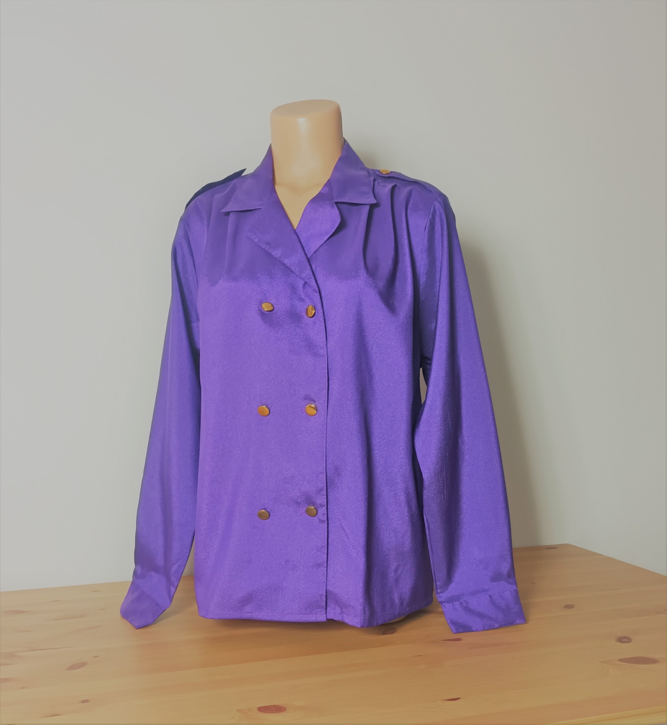 vintage purple velour shirt フランス製 紫 シャツ vintage purple velour shirt フランス製 紫 シャツ