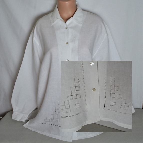Japanese Cotton Minimalist Y2K Blouse Size 8