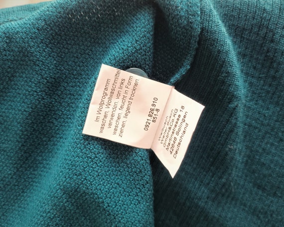 Vintage Men Merino Wool Knit Vest Size XXL/3XL Da… - image 4