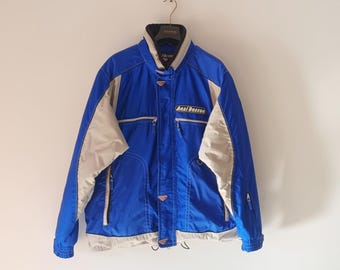 Anzi Besson Vintage Men Blue Ski Jacket Size L/54 Snow Ski Blue