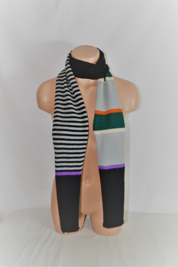 Retro Codello Wool Long Scarf Striped Men's Wool … - image 2