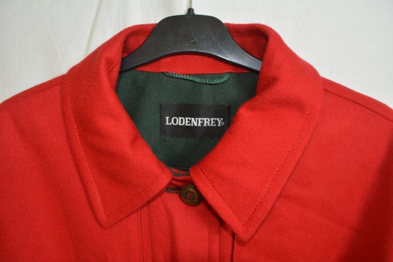 LODENFREY Austrian Women Wool Coat Size L/44 Red … - image 2