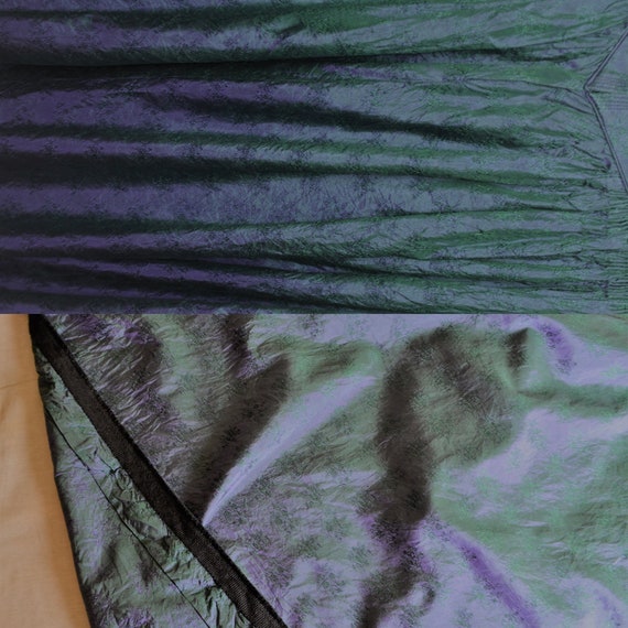 Rare Vintage Women Silk Dirndl Long Dress Size S/… - image 10