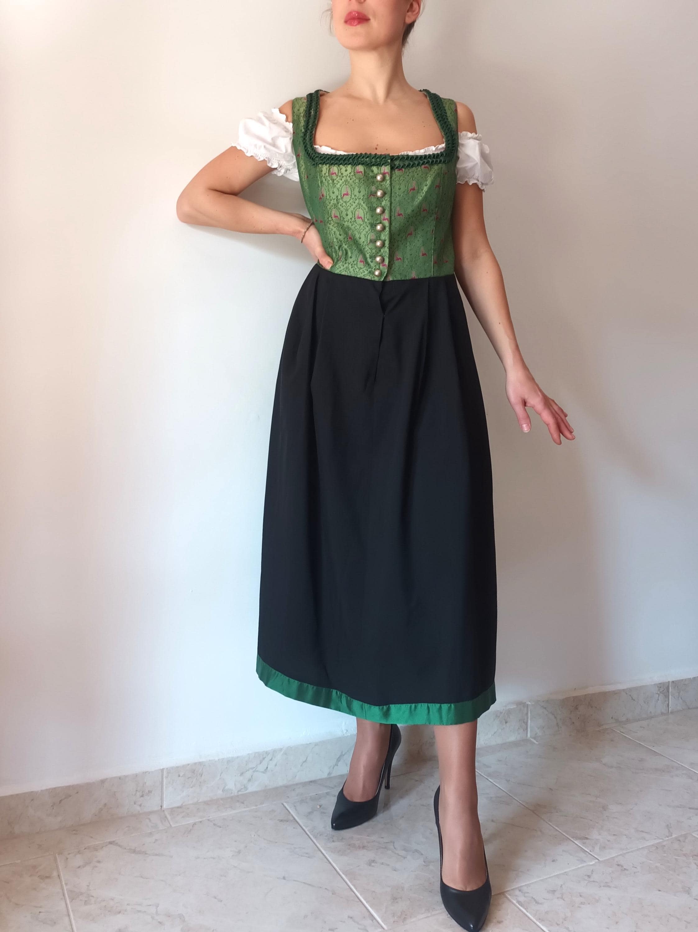 knee length dresses for ladies Bavaria Trachten Dirndl Dresses Women Traditional German Oktoberfest Costumes Women - Authentic Dirndl - Oktoberfest Outfits Women main image 1