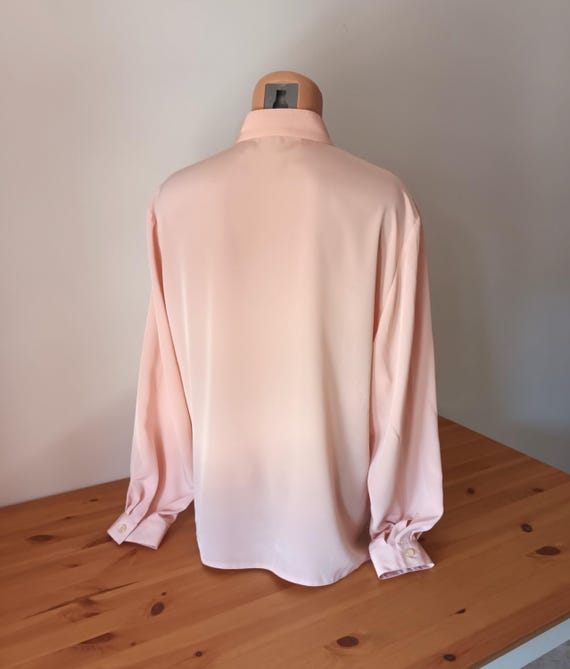 vintage blouse shirt ヴィンテージ くすみピンク Vintage Womens Pink Blouse Size XL/48 Pale Pink Shirt Embellished
