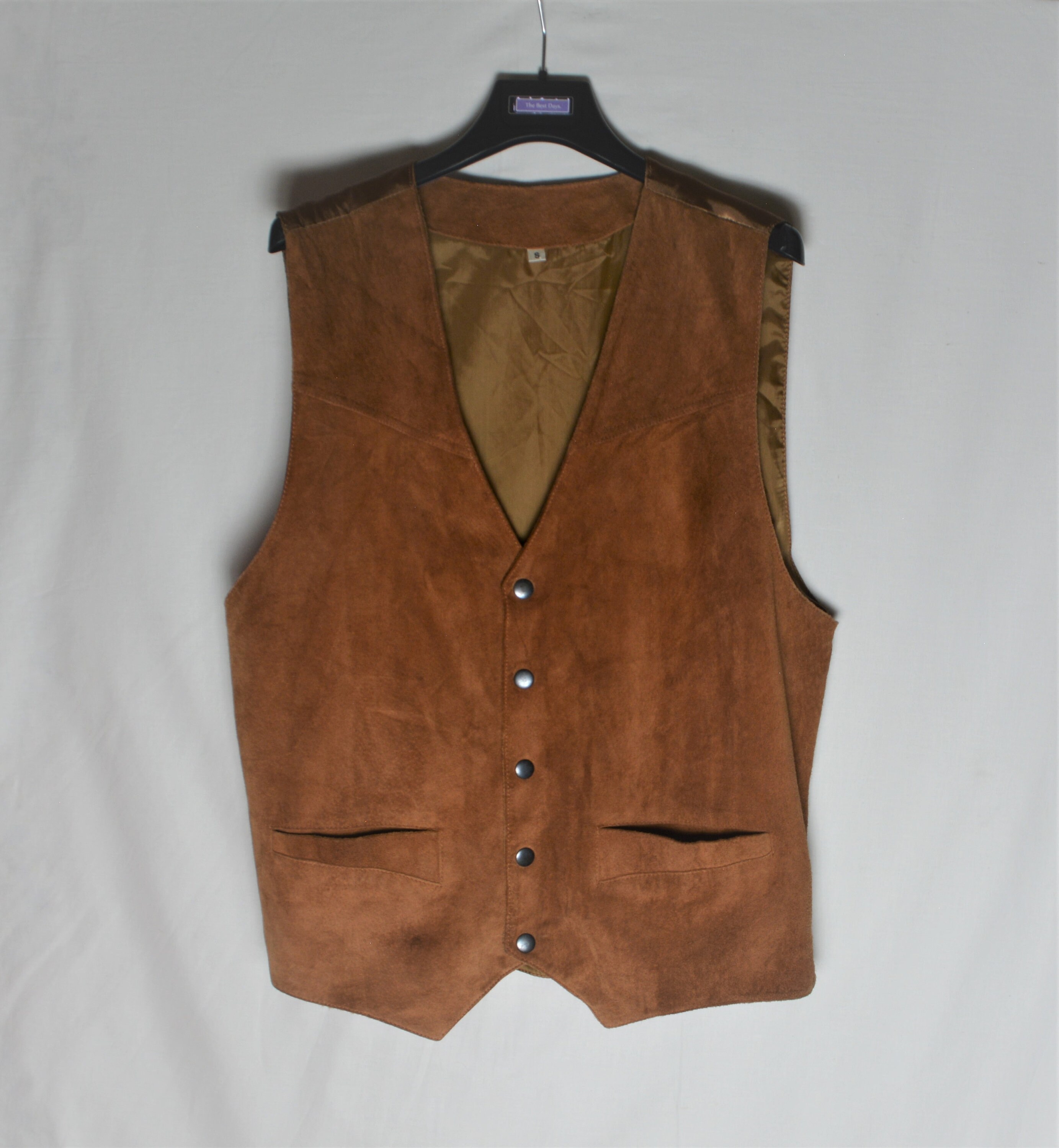 suede vest men