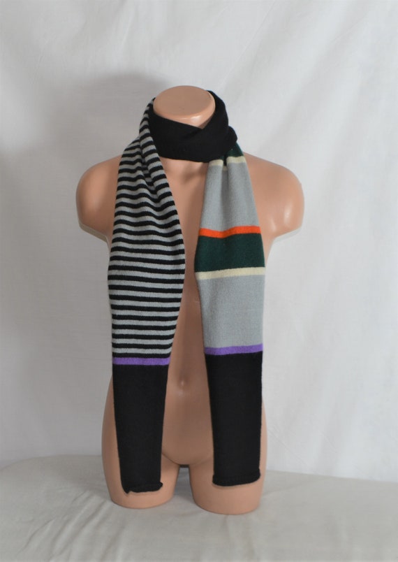 Retro Codello Wool Long Scarf Striped Men's Wool … - image 1