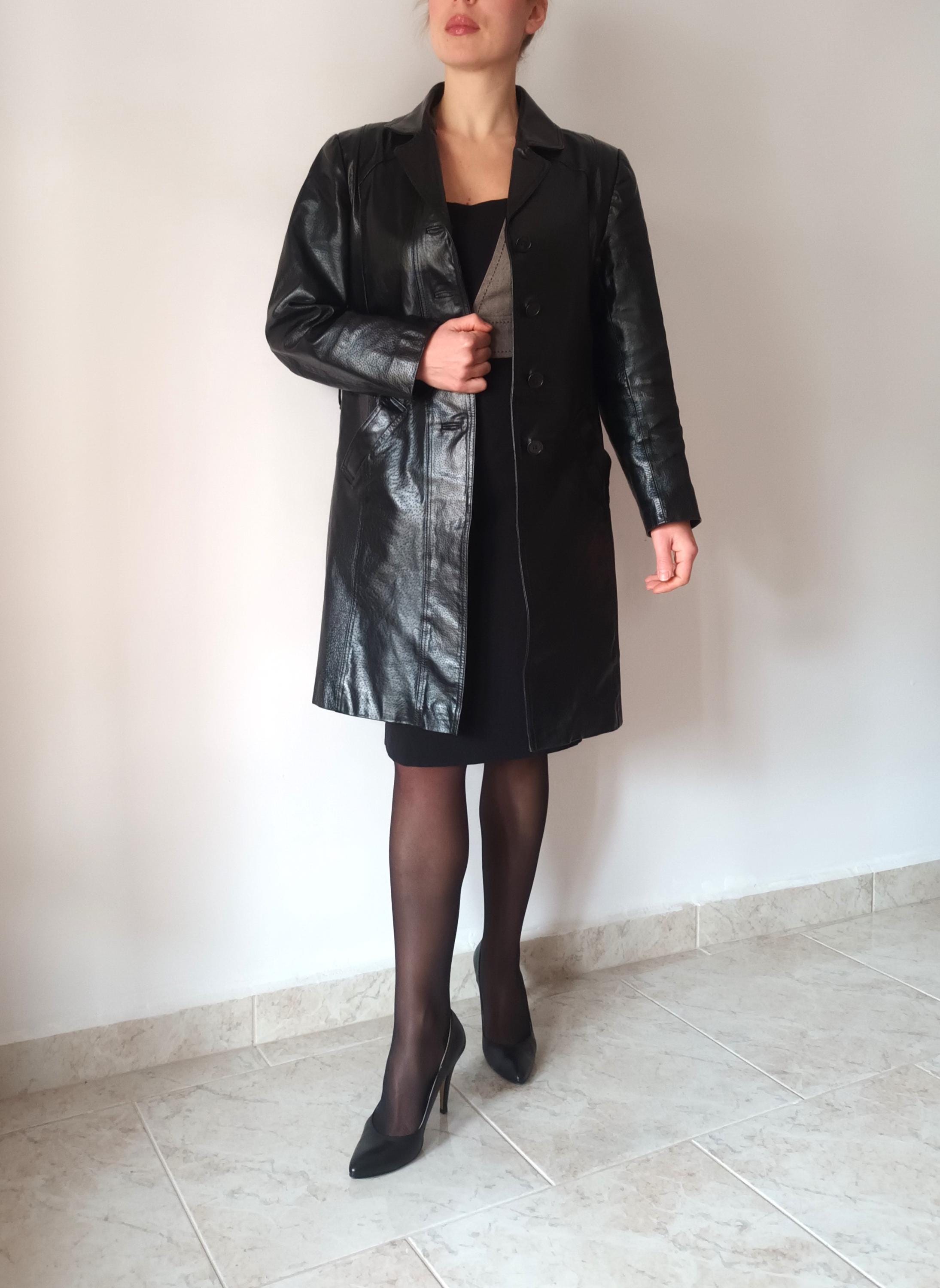 ヴィンテージ レディース ブラック レザー ジャケット サイズ M