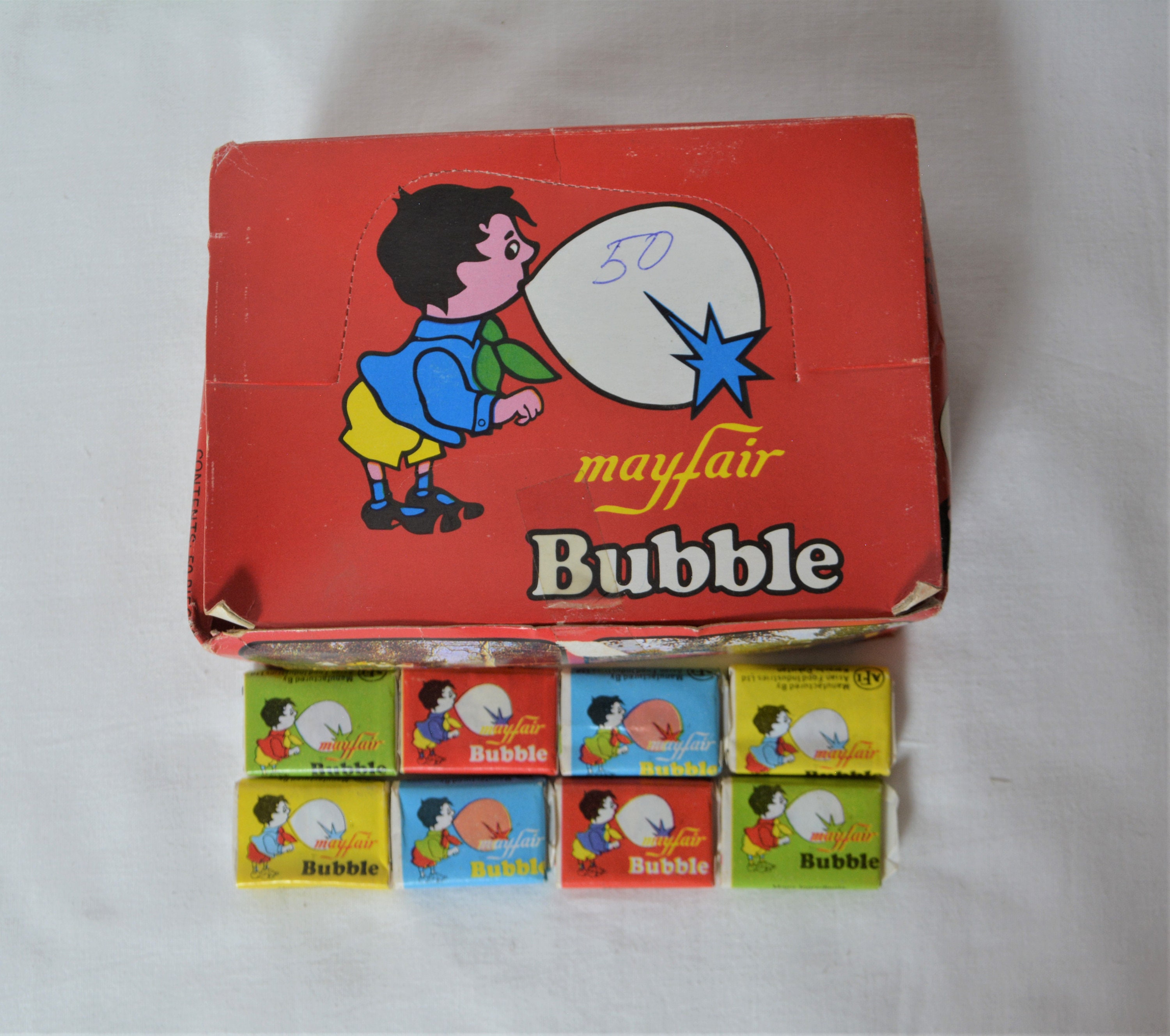 4 Pieces Vintage Original Mayfair Gum Unused Sealed Chewing