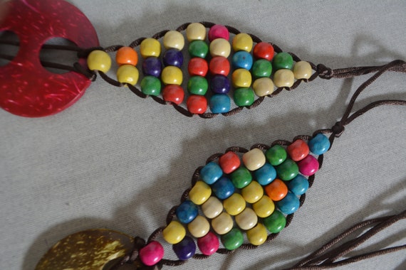 Fabulous vintage multi colored wooden bead belt‎ Fabulous vintage multi colored wooden bead belt | eBay main image 3
