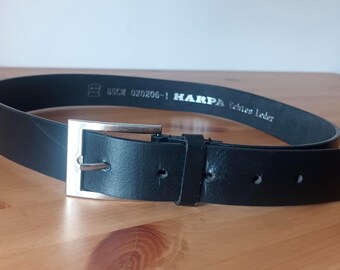 Black Belt With Silver Square Buckle 1.5 Inch Belt 1 1/2  display picture 3