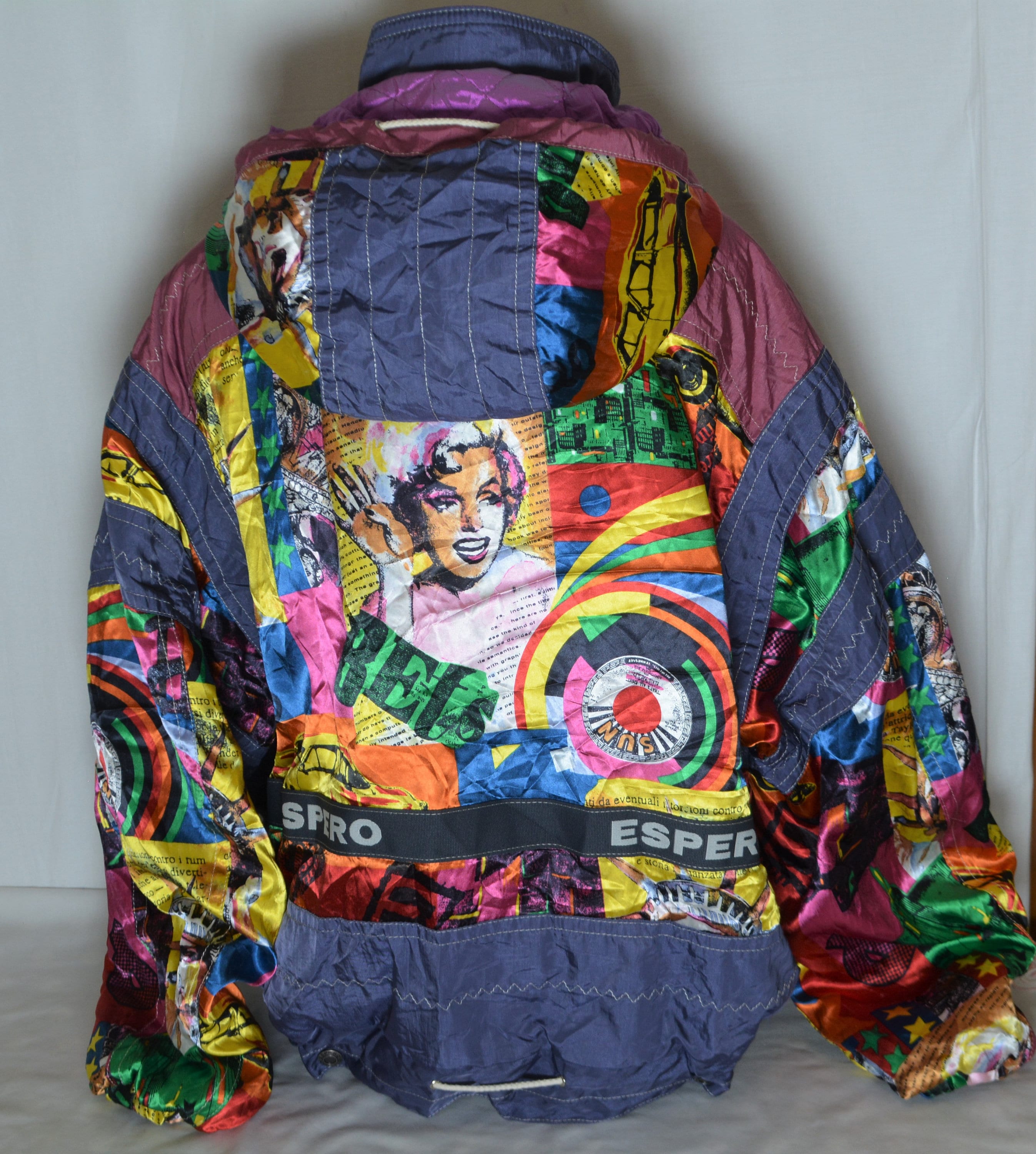Vintage Japanese Satin Mens Womens Oversized Bomber M/L/XL