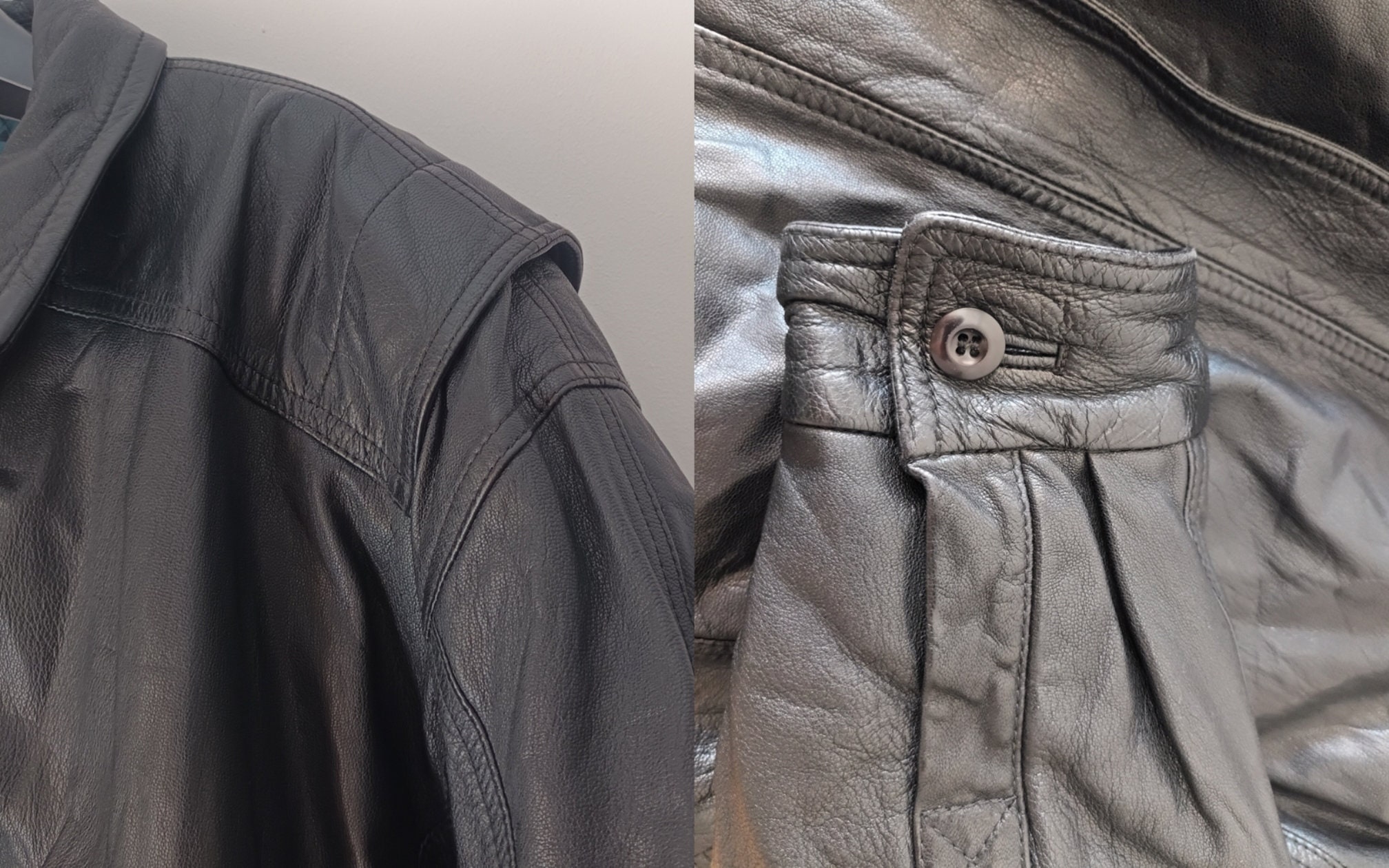 Vintage BALLY of Switzerland Men's Leather Black Jacket Size