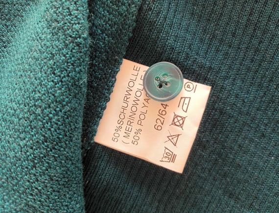 Vintage Men Merino Wool Knit Vest Size XXL/3XL Da… - image 2