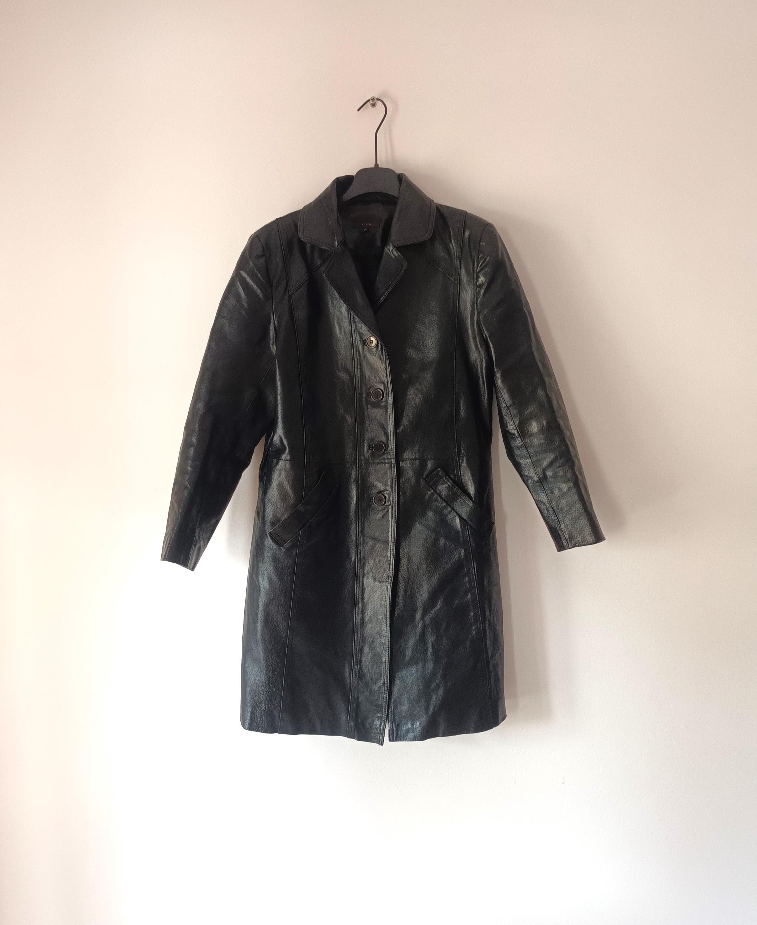 ヴィンテージ レディース ブラック レザー ジャケット サイズ M