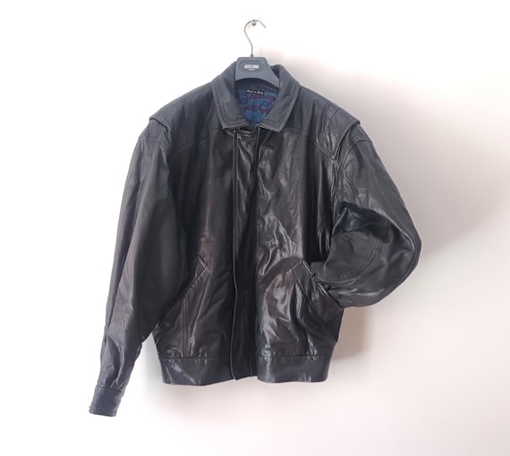 ジャケット・アウター Bally vintage blouson Vintage BALLY of Switzerland Men's Leather Black Jacket Size