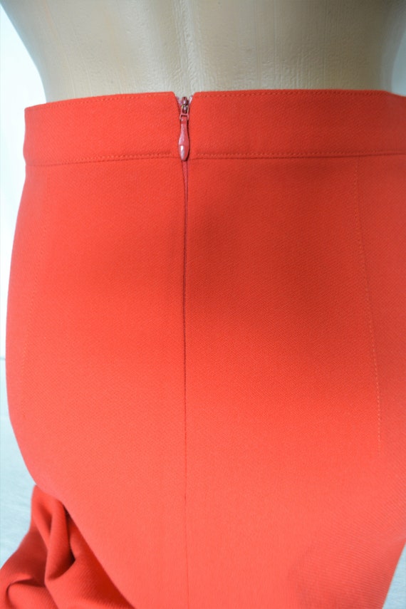 Vintage SUSANNE WIEBE Red Pencil Skirt Size S/M M… - image 7