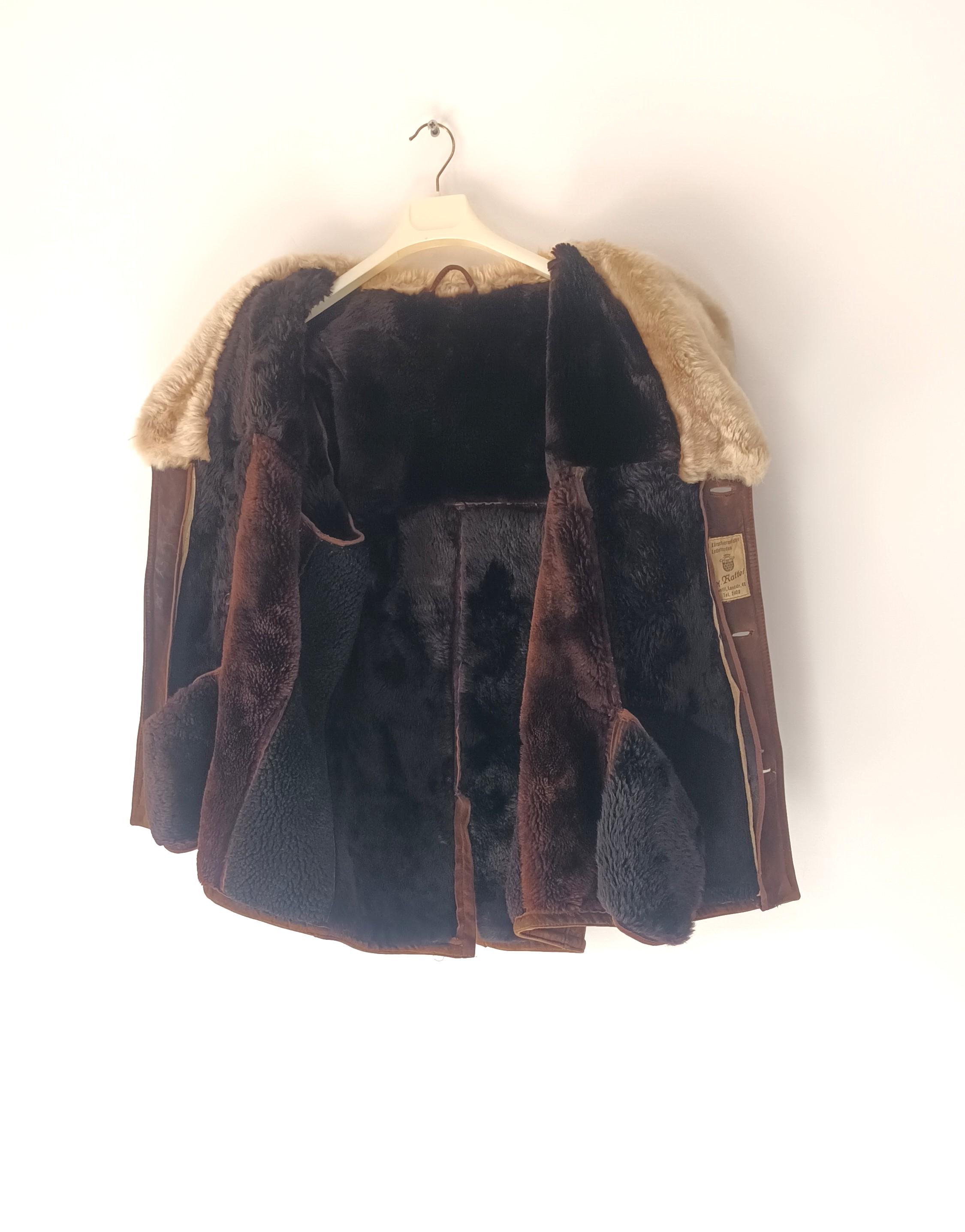 Veste Cuir Vintage Homme Style Biker Marron - Peau De Mouton, Franges, Fait Main