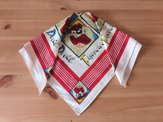 Cravate Vintage Tasmanian Devil 1998 - Looney Tunes, Taz, Occasion Comme Neuf