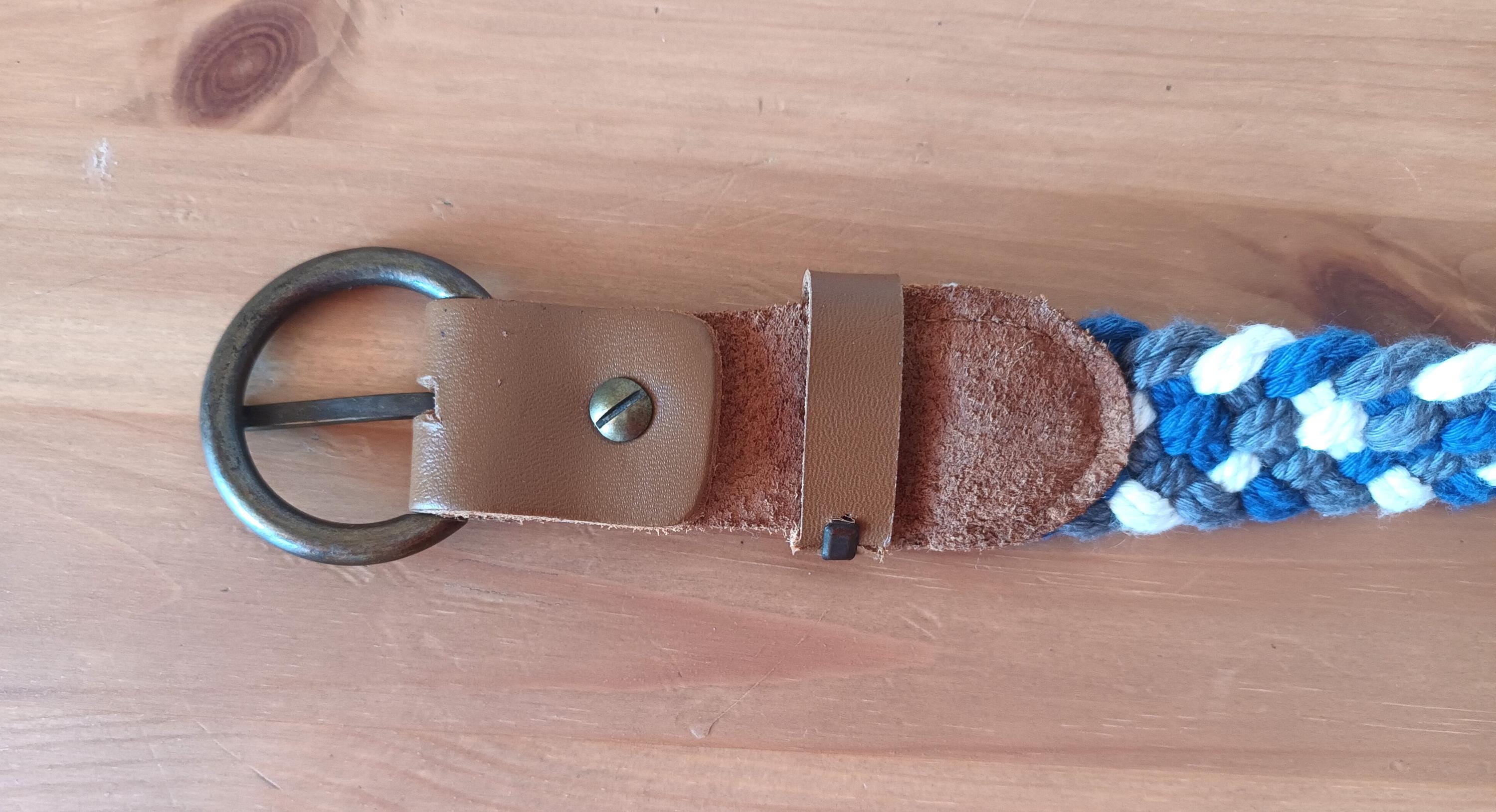 Vintage Braided Canvas Size Adjustable Belt Braided Cool Grey Golf Ratchet Belt 1.38 main image 2