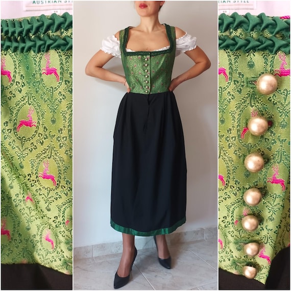 knee length dresses for ladies Milk Maiden Bavarian Dirndl