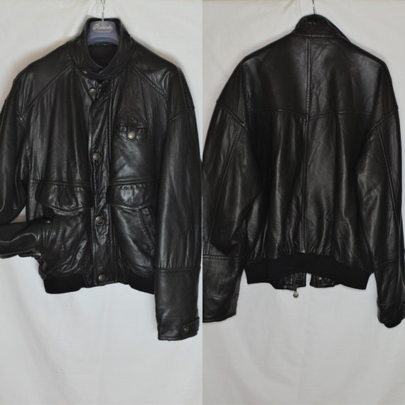 bmw black leather jacket